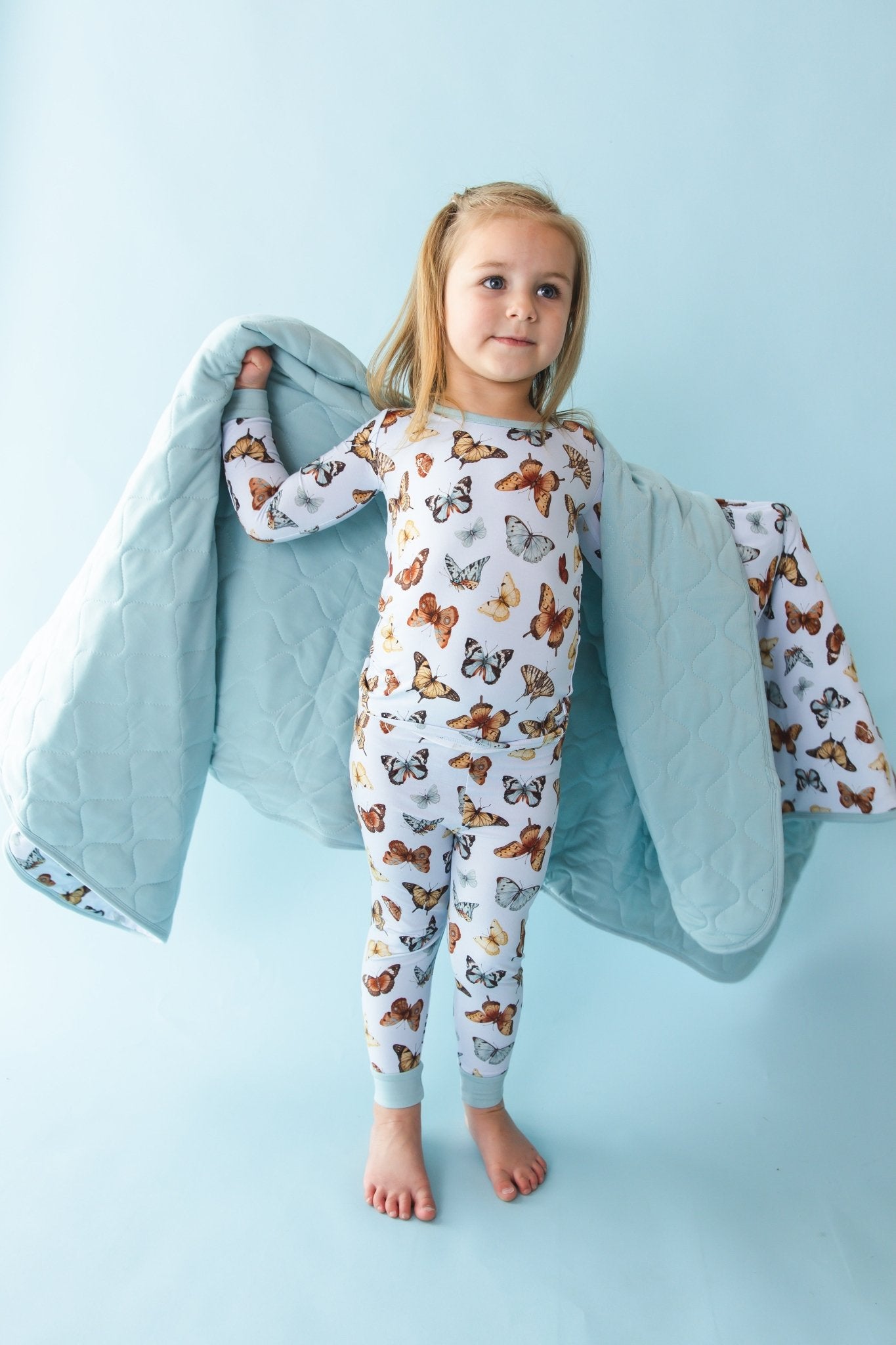 Butterfly Kisses Toddler Quilted Blanket - Jammie Session