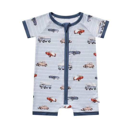 Classic Cruisers (Car) Short Sleeve Romper BDLJ - Jammie Session