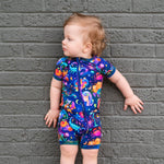 Cosmic Cuddles Zodiac Short Sleeve Romper - Jammie Session