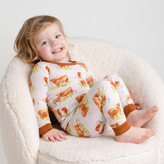 Cozy Cattle Long Sleeve PJ's - Jammie Session
