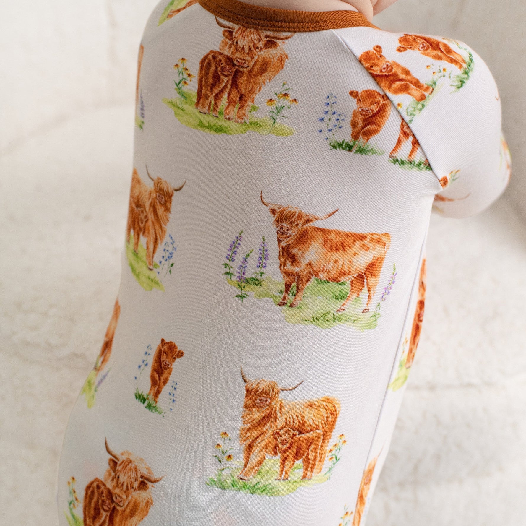 Cozy Cattle Romper - Jammie Session