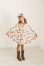 Desert Dreams Long Sleeve Big Kid Twirl Dress - Jammie Session