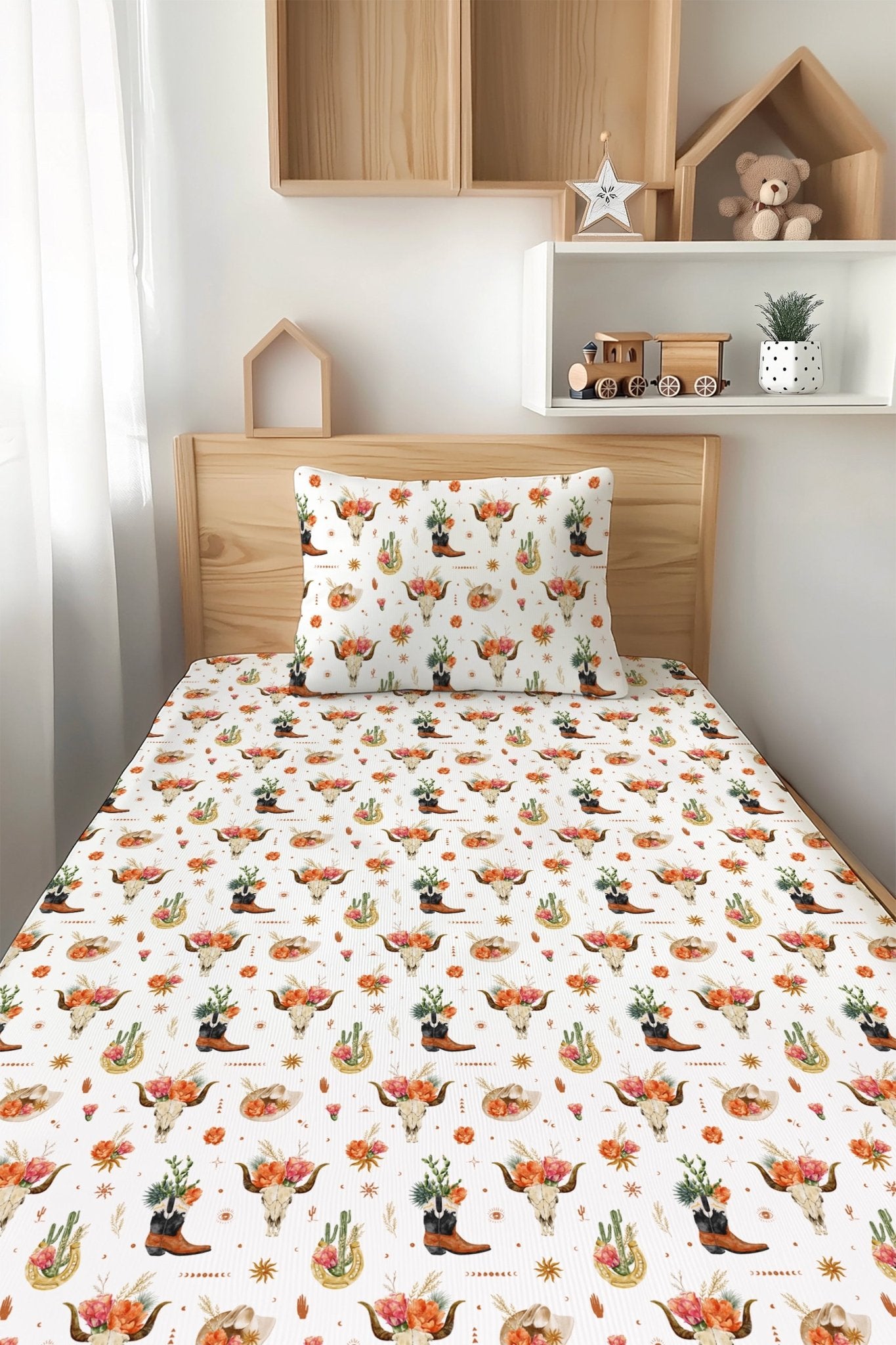 Desert Dreams Twin Fitted Sheet and Pillowcase Set - Jammie Session