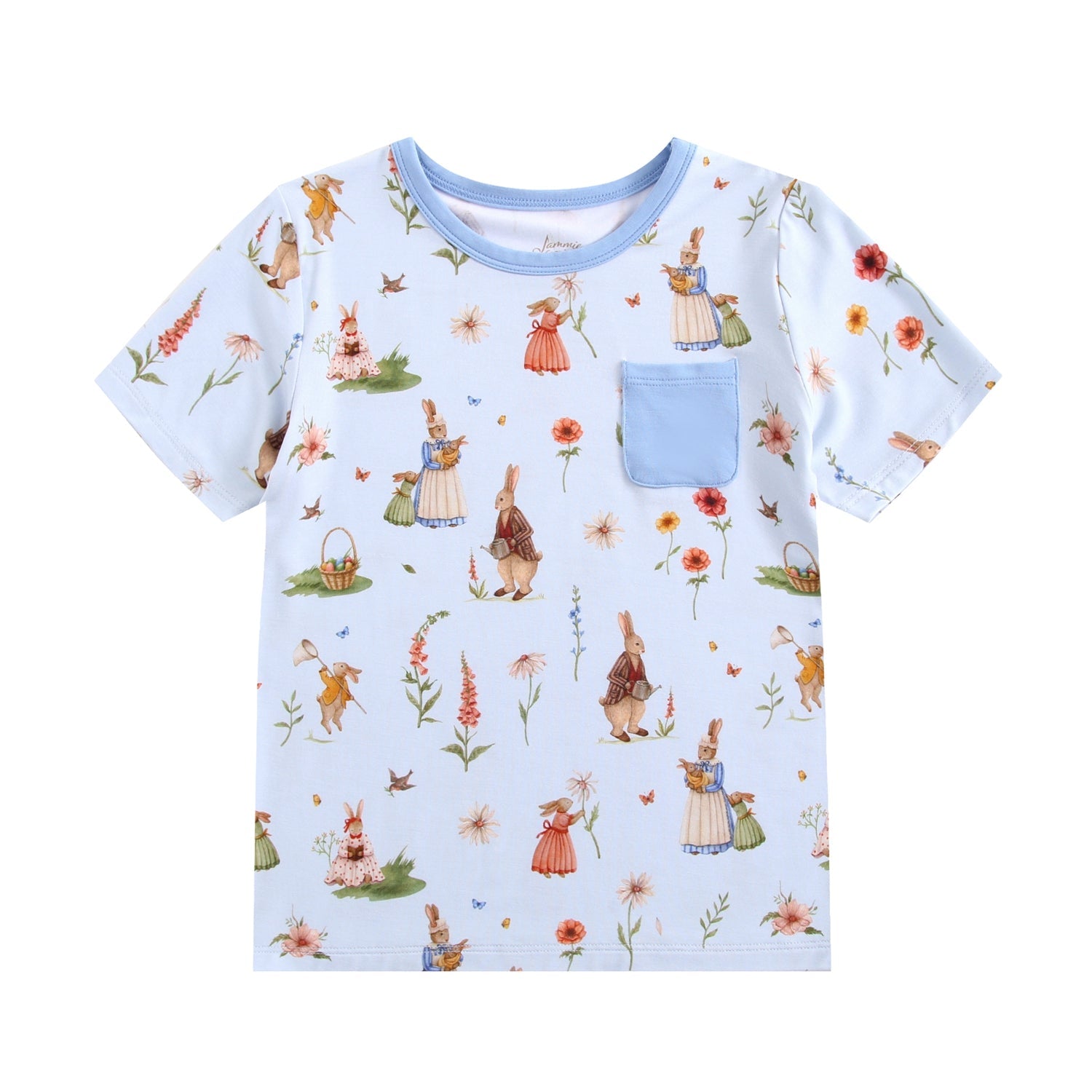 Don’t Worry, Be Hoppy ( Rabbit )Kids' Short Sleeve T-shirt - Jammie Session