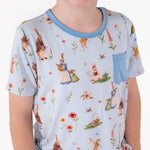 Don’t Worry, Be Hoppy ( Rabbit )Kids' Short Sleeve T-shirt - Jammie Session
