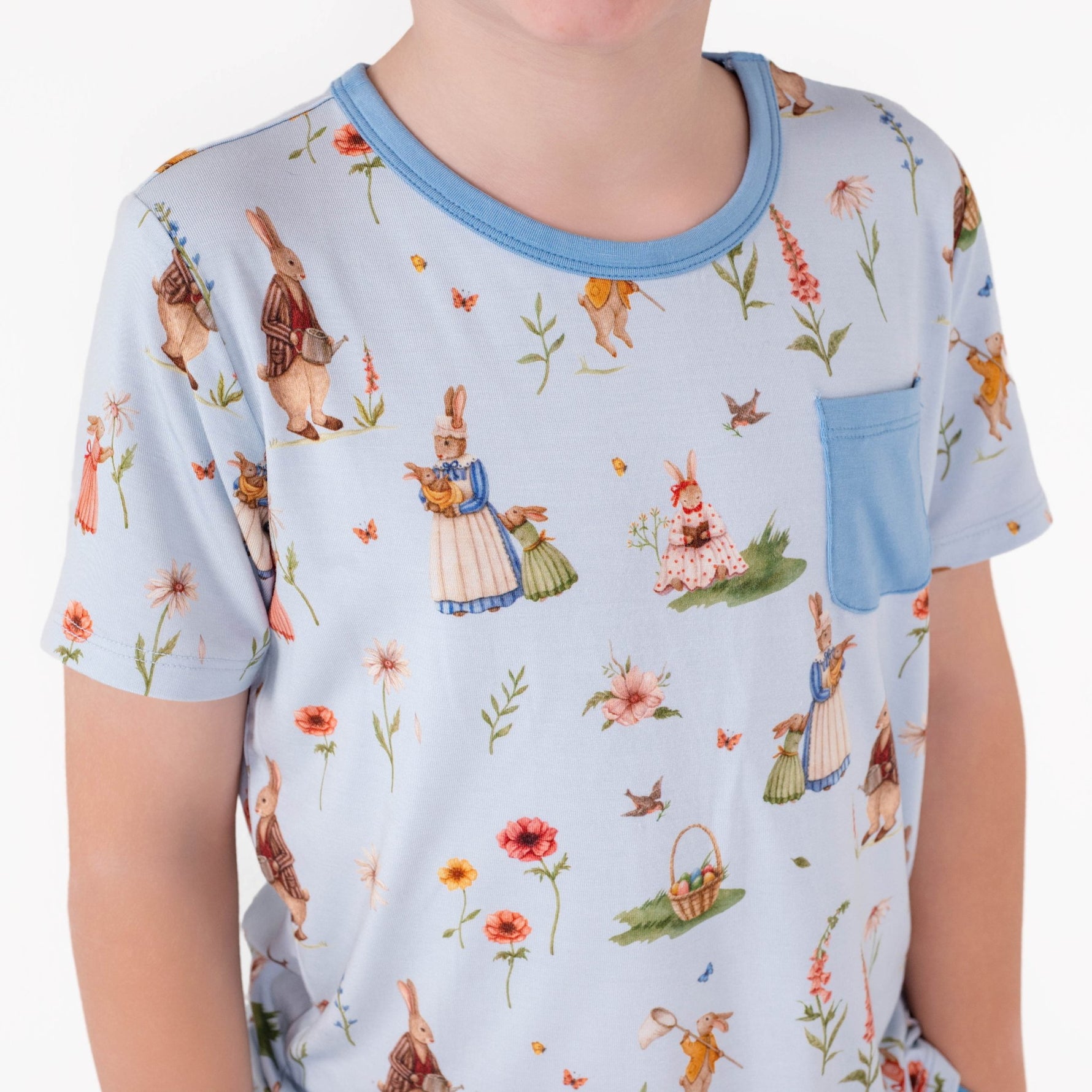 Don’t Worry, Be Hoppy ( Rabbit )Kids' Short Sleeve T-shirt - Jammie Session