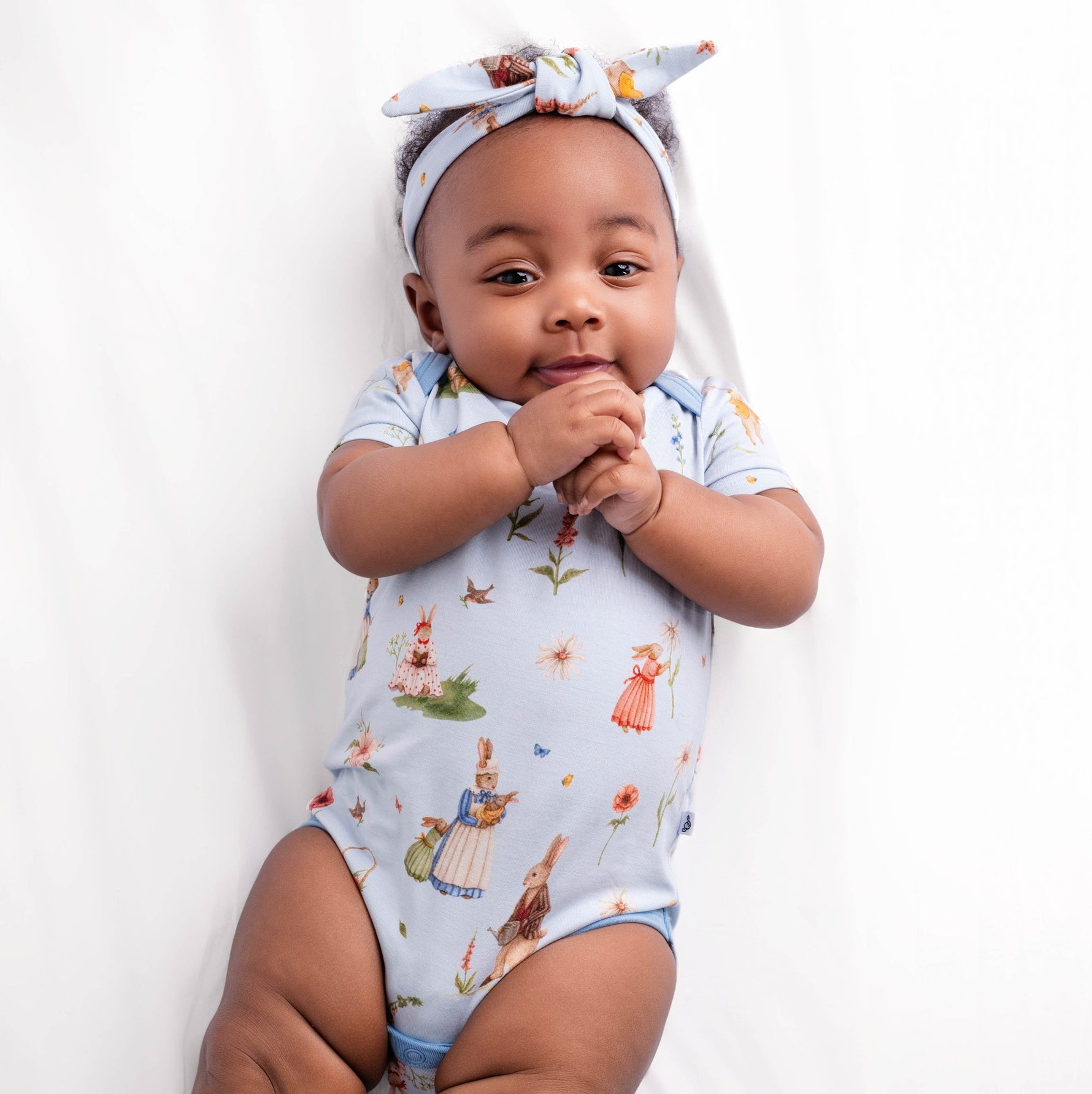 Don’t Worry, Be Hoppy ( Rabbit ) Short Sleeve Bodysuit - Jammie Session