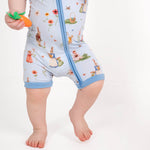 Don’t Worry, Be Hoppy ( Rabbit ) Short Sleeve Romper - Jammie Session