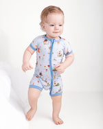 Don’t Worry, Be Hoppy ( Rabbit ) Short Sleeve Romper - Jammie Session