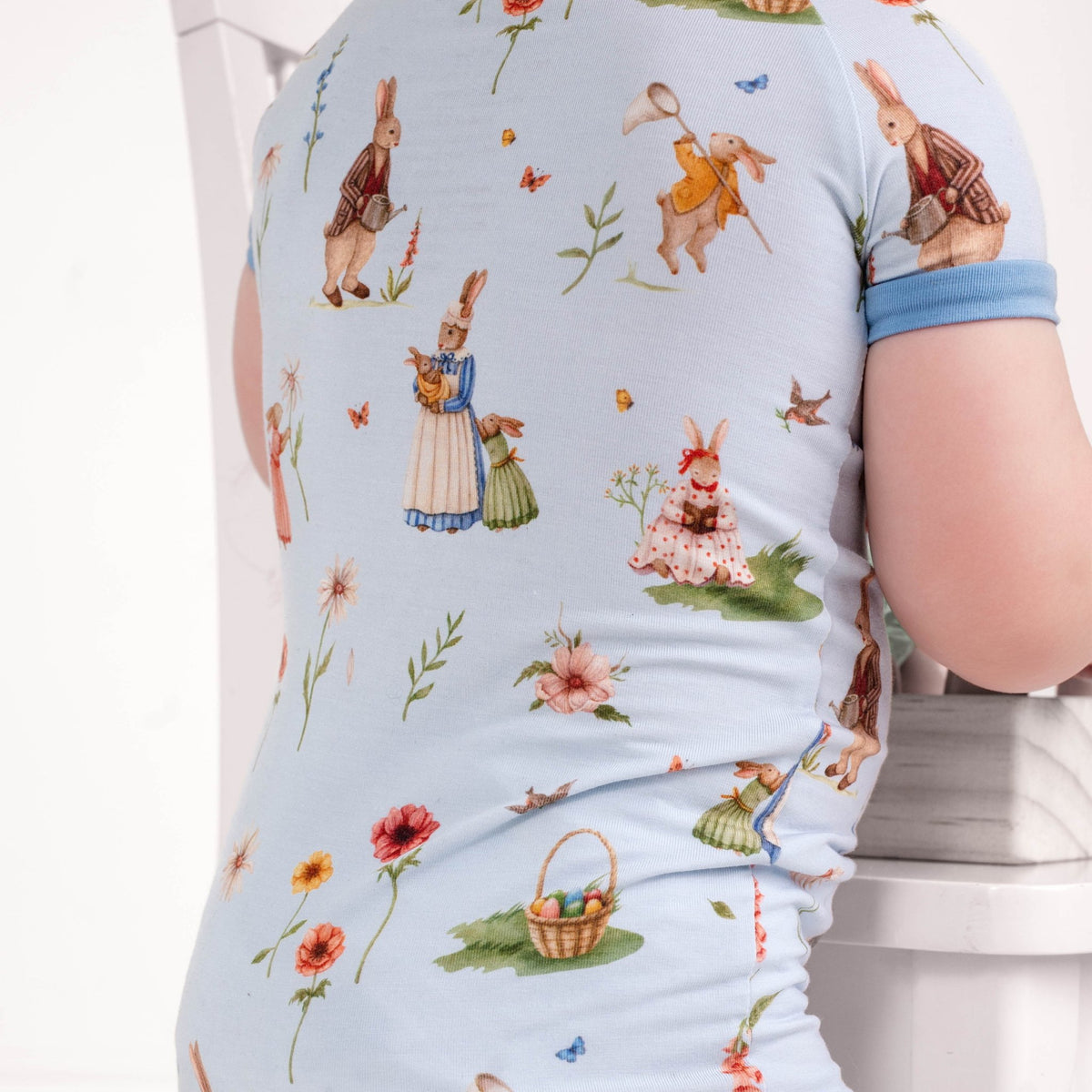 Don’t Worry, Be Hoppy ( Rabbit ) Short Sleeve Romper - Jammie Session