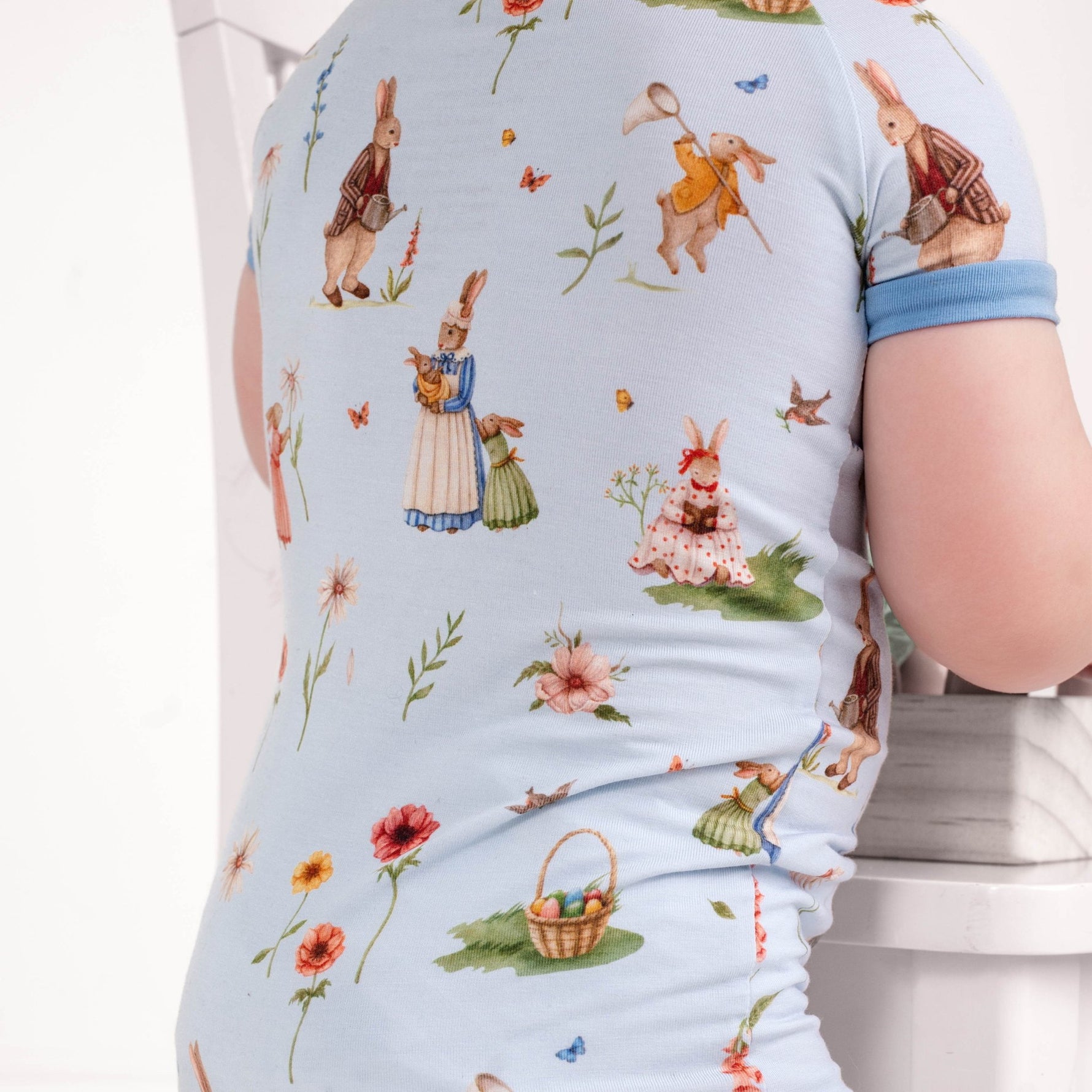 Don’t Worry, Be Hoppy ( Rabbit ) Short Sleeve Romper - Jammie Session
