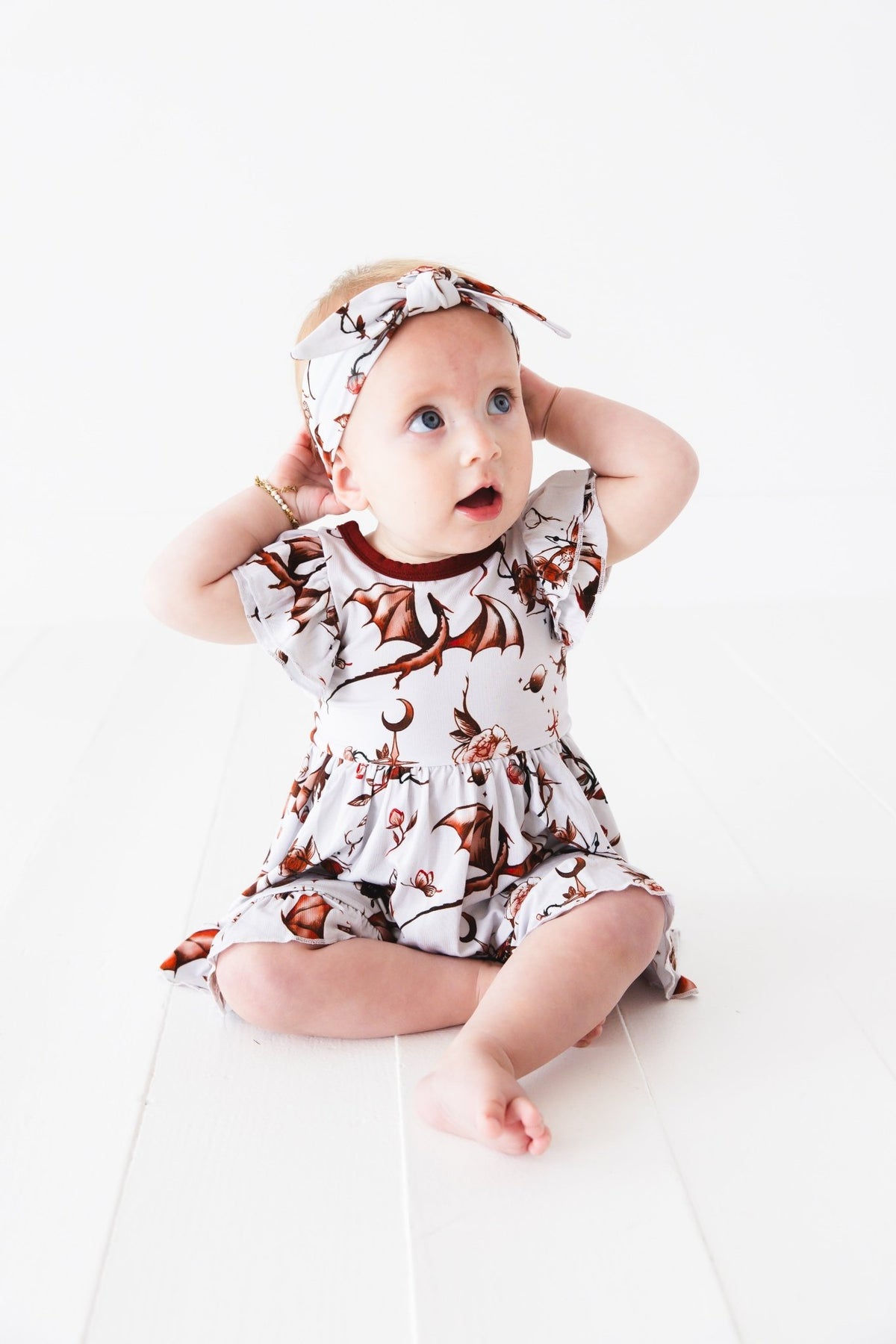 Dreaming with Dragons Bodysuit Twirl Dress - Jammie Session