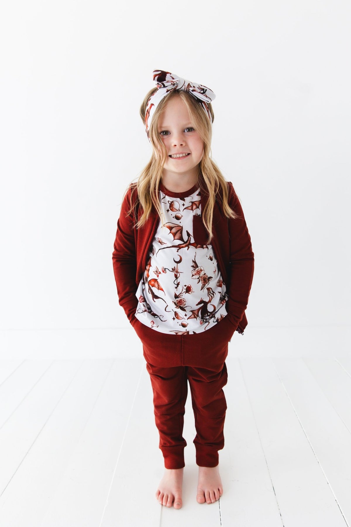 Dreaming with Dragons Kids' Long Sleeve T-shirt - Jammie Session