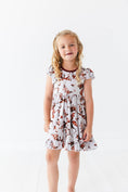 Load image into Gallery viewer, Dreaming with Dragons Short Sleeve Big Kid Twirl Dress - Jammie Session
