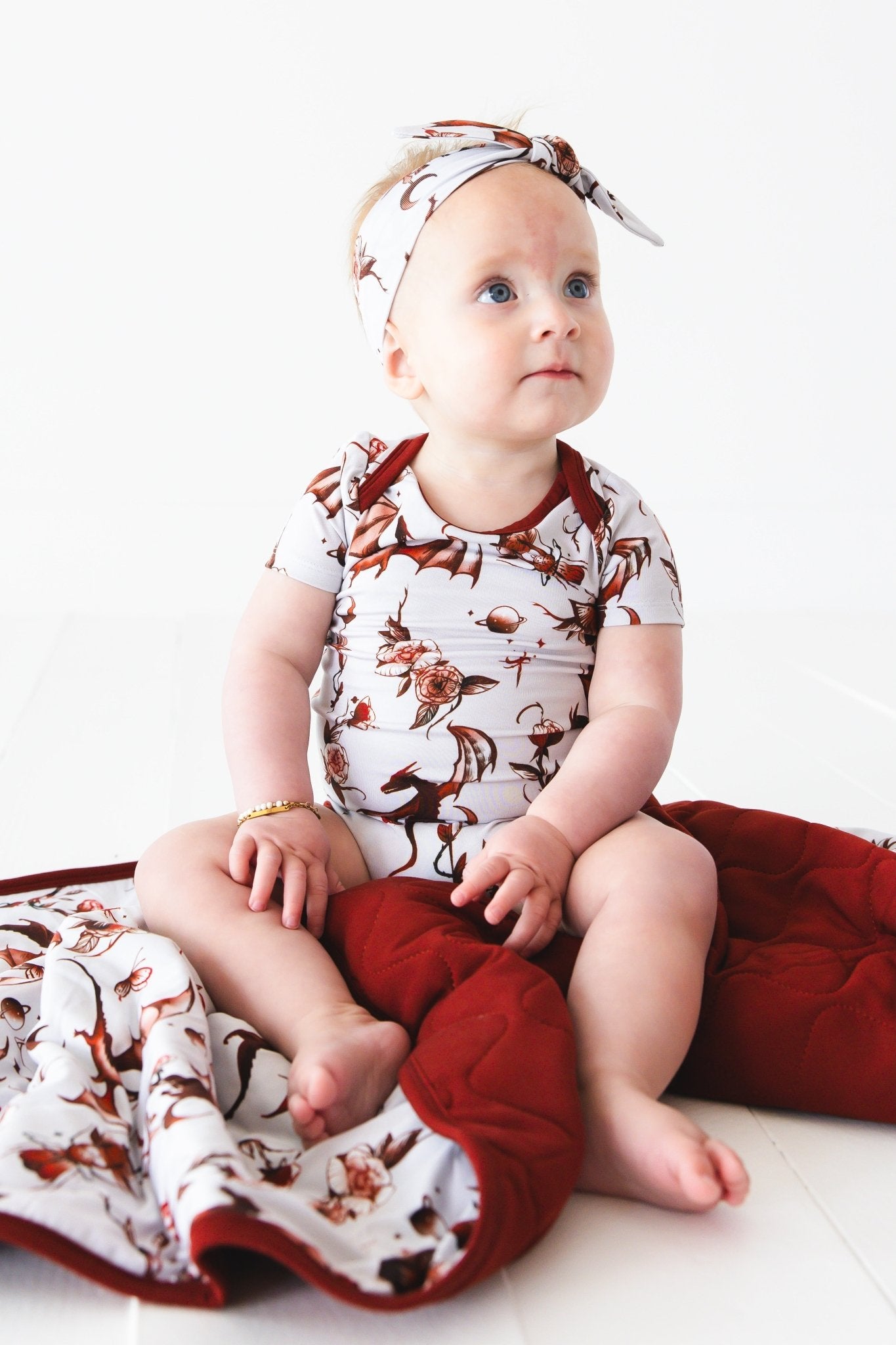 Dreaming with Dragons Short Sleeve Bodysuit - Jammie Session