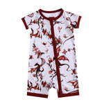 Dreaming with Dragons Short Sleeve Romper - Jammie Session