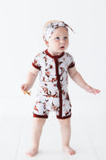 Load image into Gallery viewer, Dreaming with Dragons Short Sleeve Romper - Jammie Session
