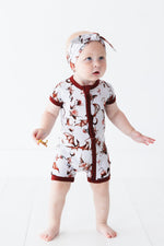 Dreaming with Dragons Short Sleeve Romper - Jammie Session