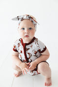 Load image into Gallery viewer, Dreaming with Dragons Short Sleeve Romper - Jammie Session
