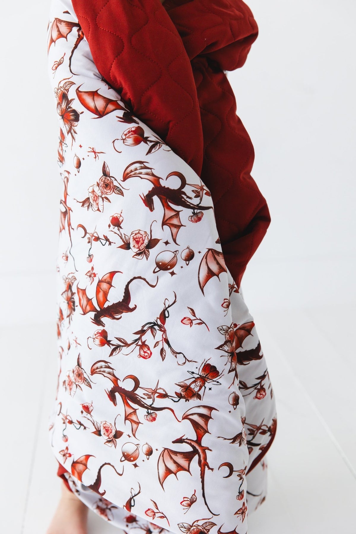 Dreaming with Dragons Toddler Quilted Blanket - Jammie Session