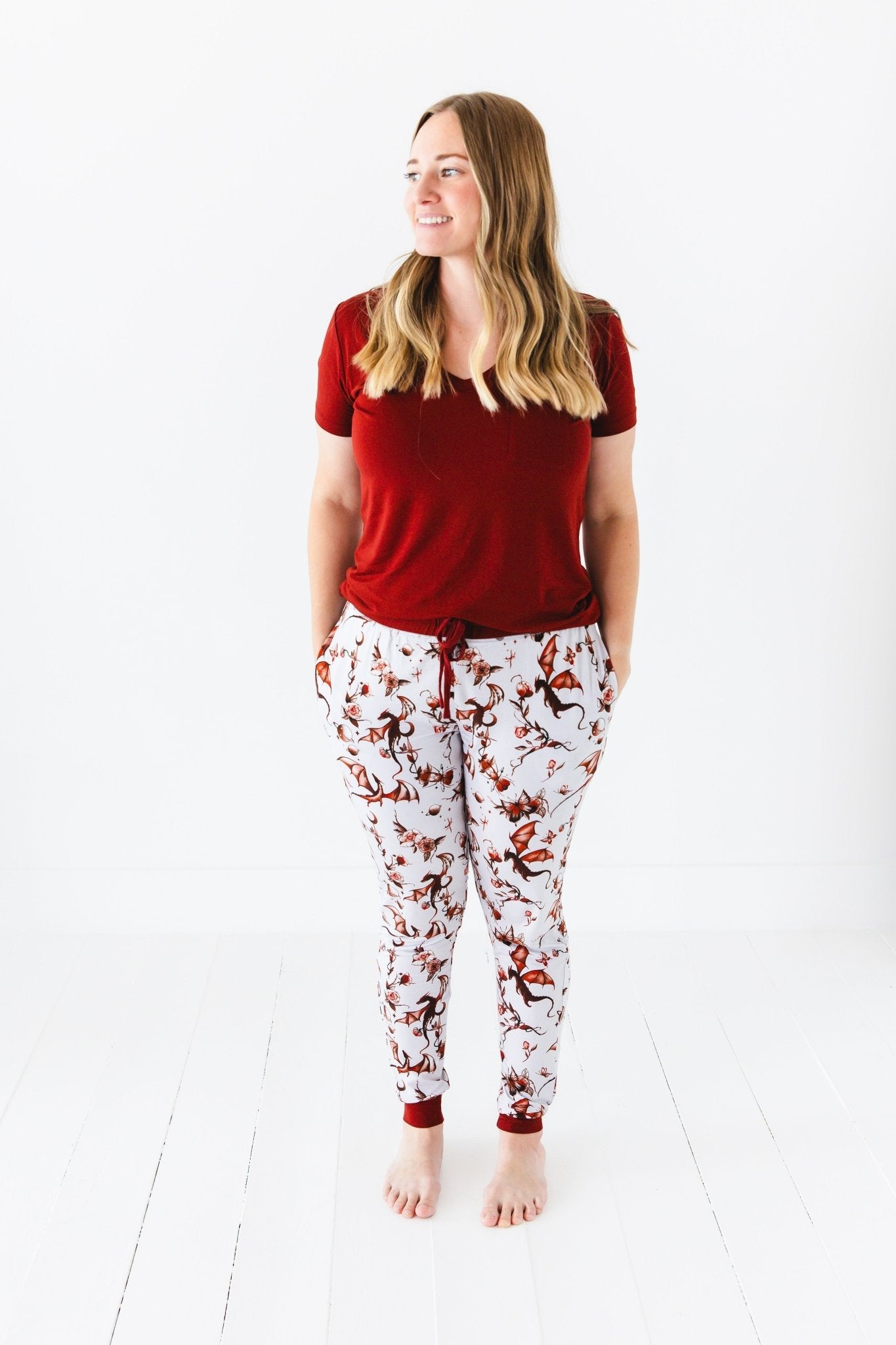 Dreaming with Dragons Women's Solid Short Sleeve T-shirt - Jammie Session