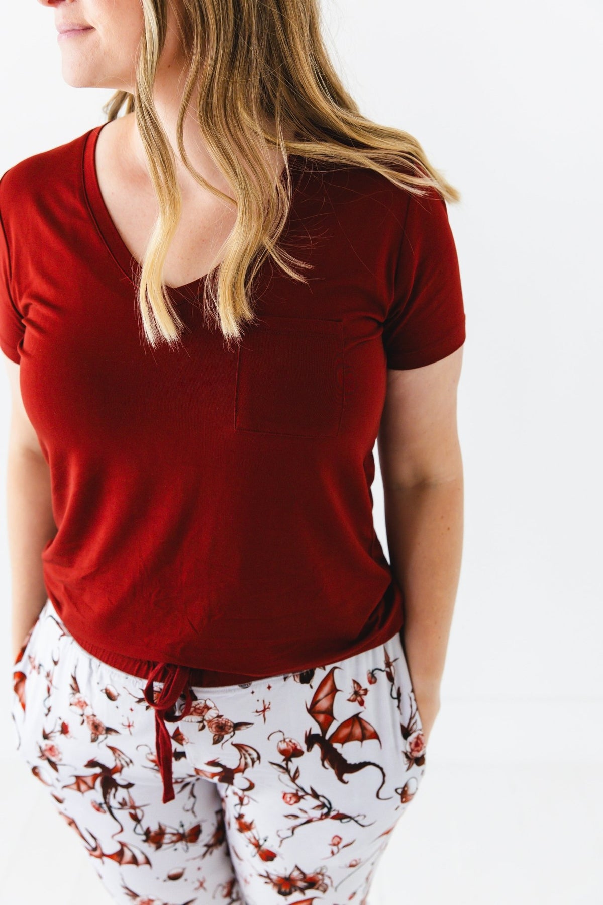 Dreaming with Dragons Women's Solid Short Sleeve T-shirt - Jammie Session