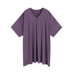 Dusty Grape Solid Women's Muumuu Lounge Tee (One size Fits XS - XXL) - Jammie Session