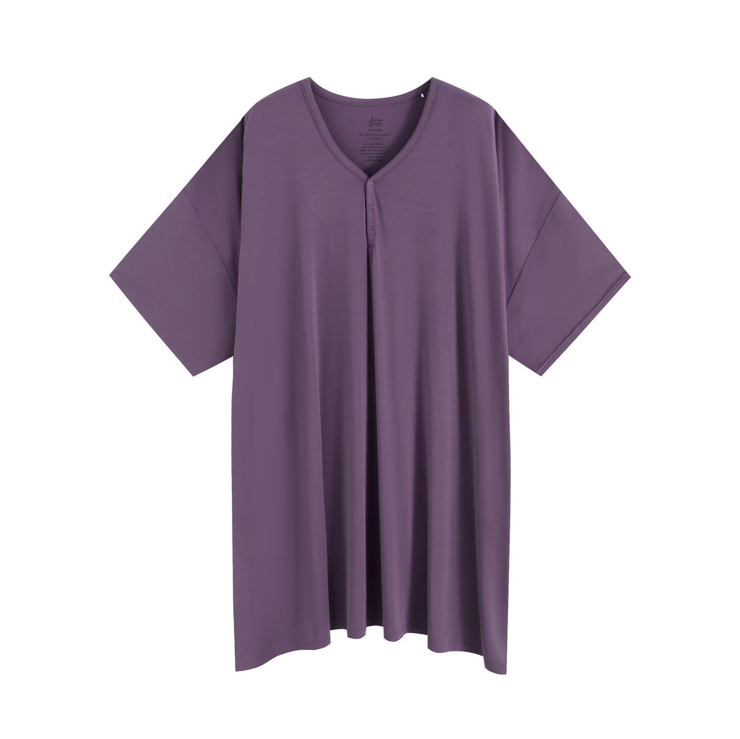 Dusty Grape Solid Women's Muumuu Lounge Tee (One size Fits XS - XXL) - Jammie Session