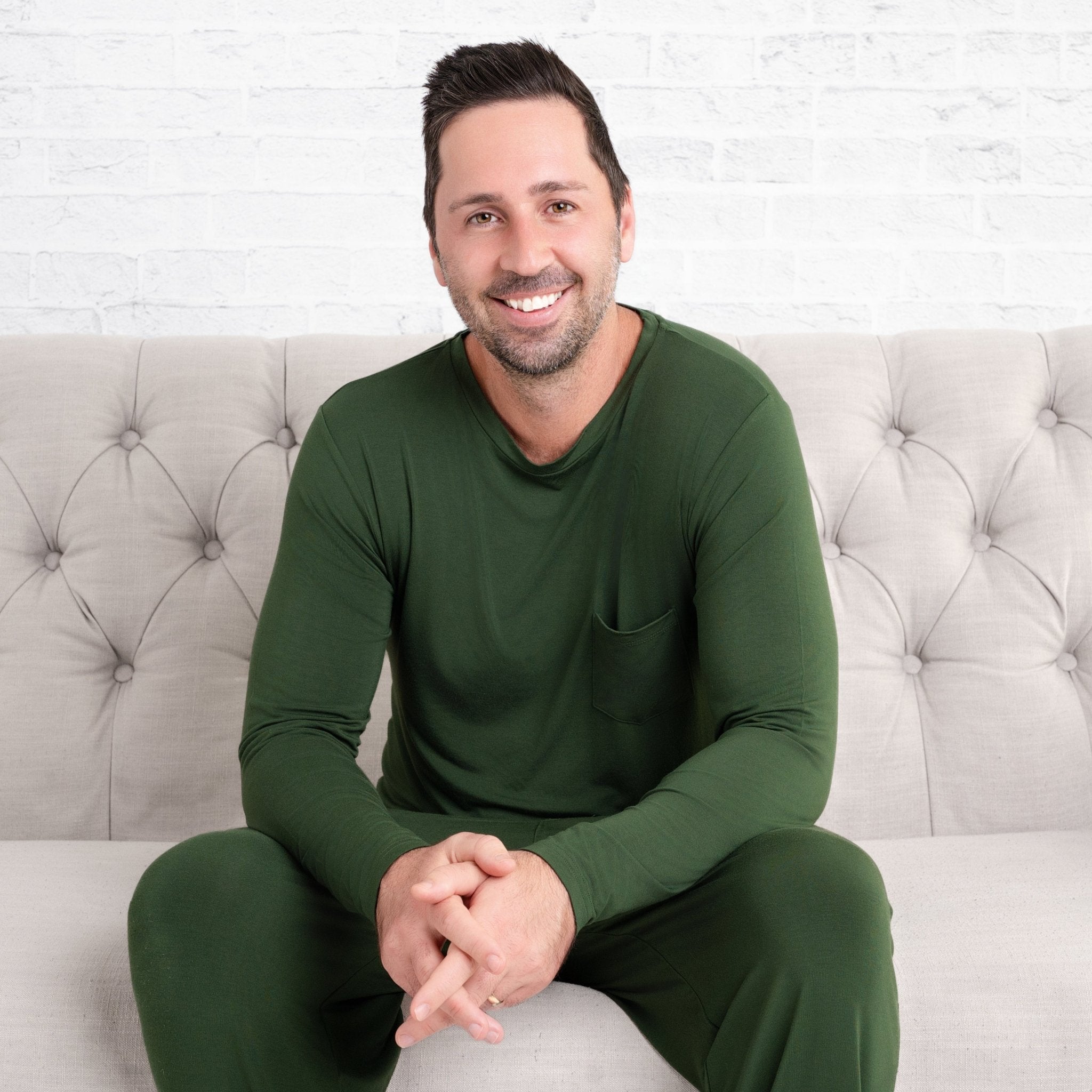 Emerald Men's Long Sleeve Shirt - Jammie Session