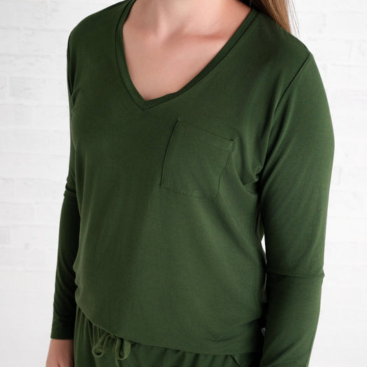 Emerald Women's Long Sleeve Shirt - Jammie Session