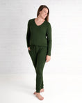 Load image into Gallery viewer, Emerald Women's Long Sleeve Shirt - Jammie Session
