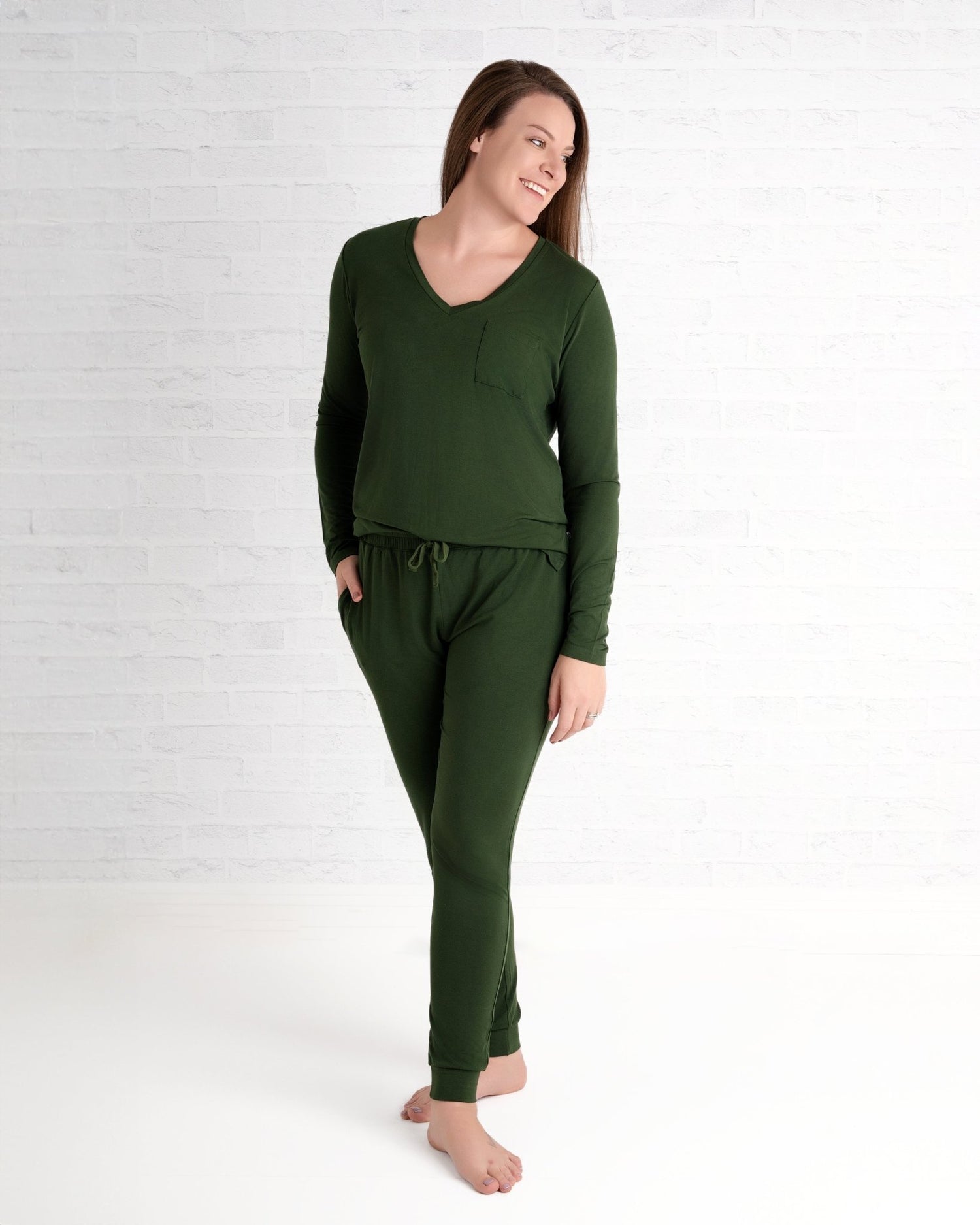 Emerald Women's Long Sleeve Shirt - Jammie Session