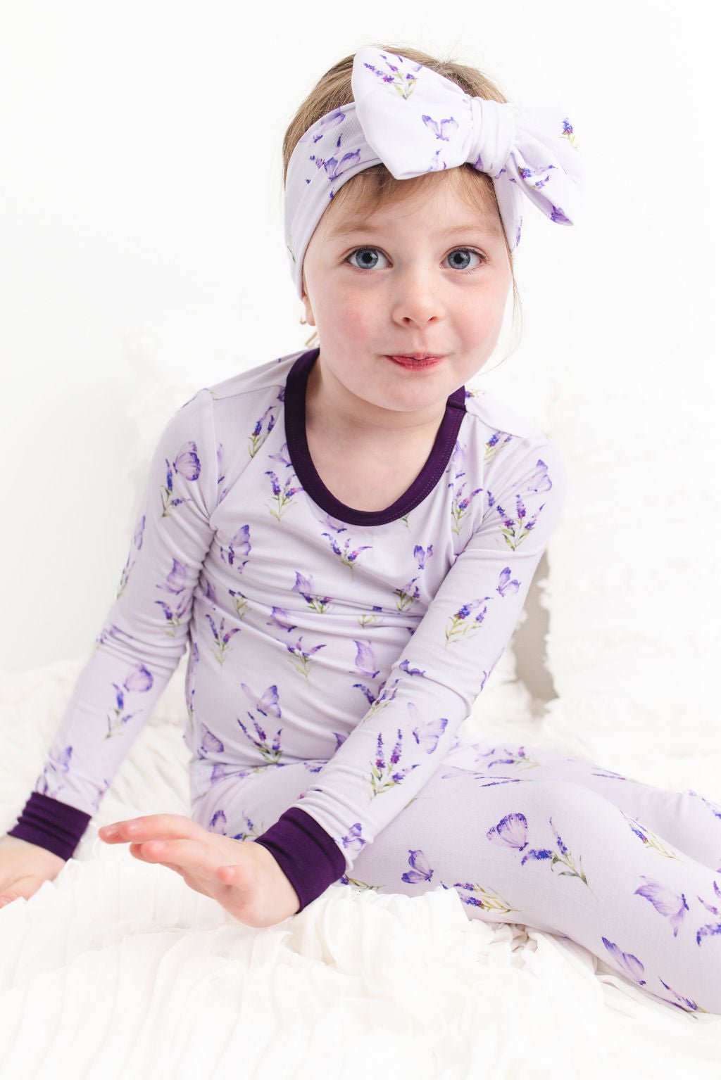 Estella (Lavender Butterfly) Long Sleeve PJ's BDLJ - Jammie Session