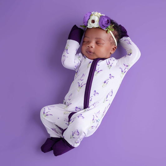 Estella (Lavender Butterfly) Romper BDLJ - Jammie Session
