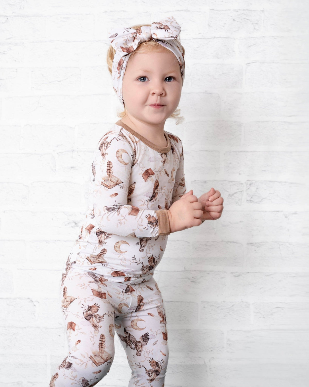 Feathers and Fables（Owl）TENCEL™ Modal Long Sleeve PJ's - Jammie Session