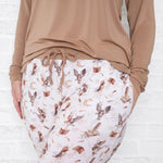 Feathers and Fables（Owl）TENCEL™ Modal Women's Jogger Pants - Jammie Session