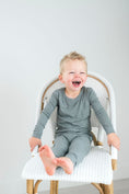 Load image into Gallery viewer, Heather (Gray) Ribbed Long Sleeve PJ's BDLJ - Jammie Session
