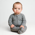 Load image into Gallery viewer, Heather (Gray) Ribbed Romper BDLJ - Jammie Session
