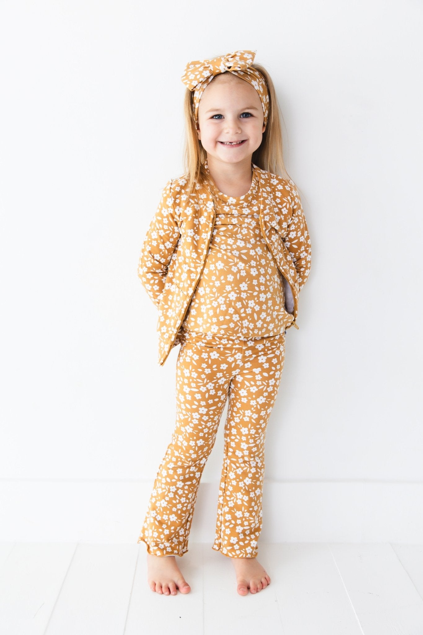Honey Blooms Kids' Flare Pants - Jammie Session