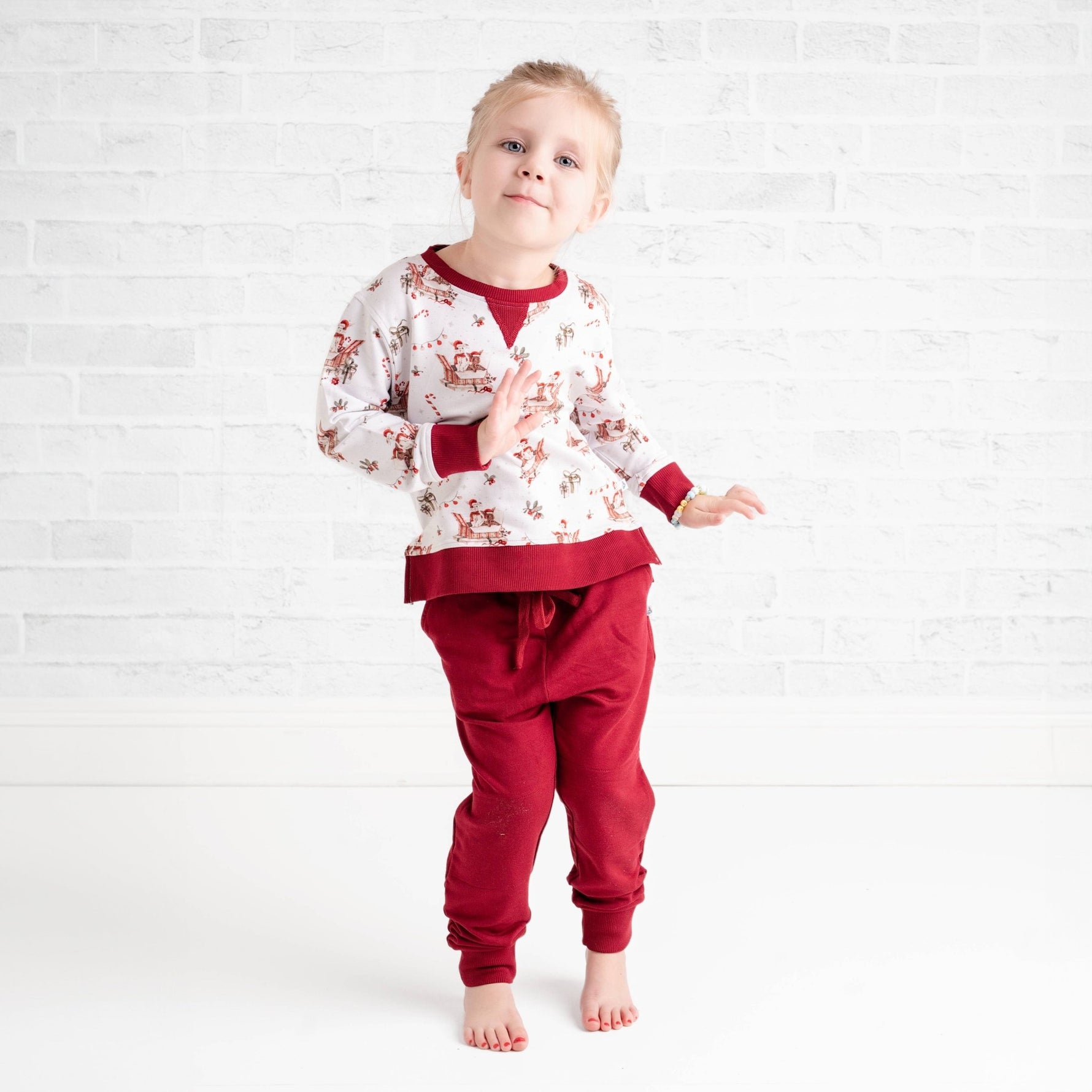 Jingle Bell Hop (Rabbit) Kids Jogger Set - Jammie Session