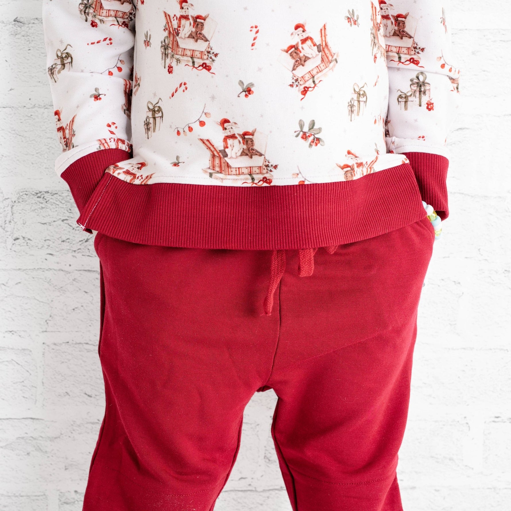 Jingle Bell Hop (Rabbit) Kids Jogger Set - Jammie Session
