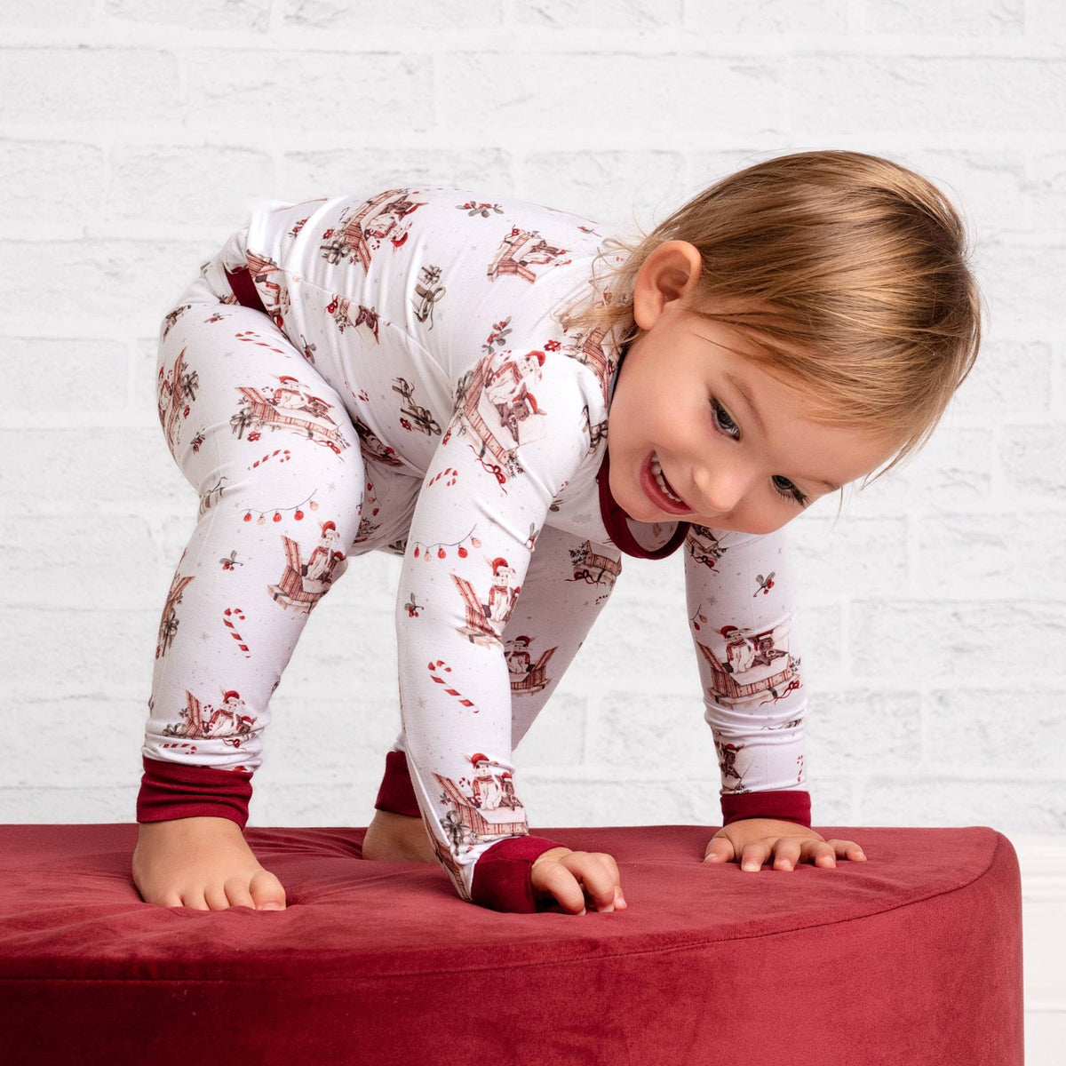 Jingle Bell Hop (Rabbit) Long Sleeve PJ's - Jammie Session