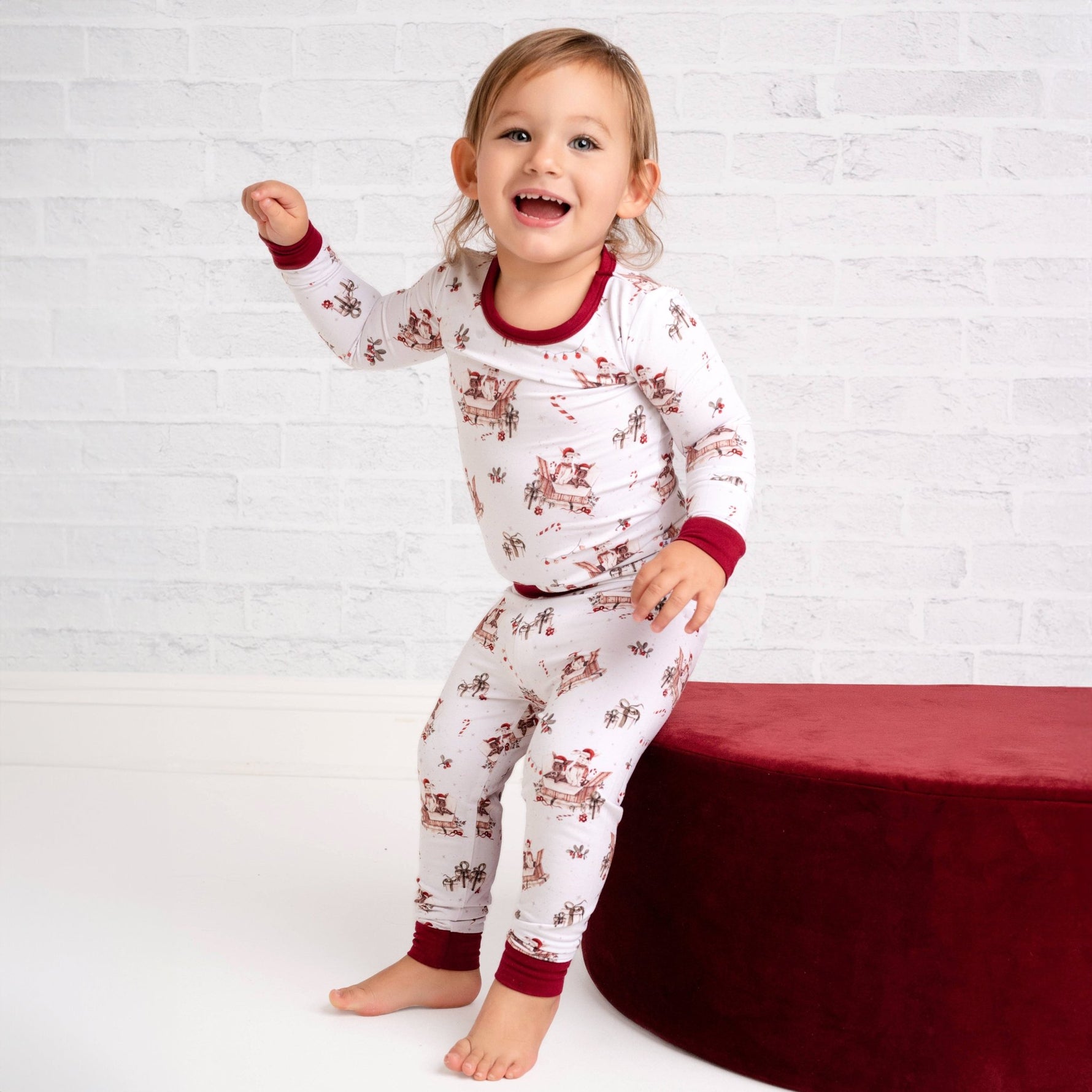 Jingle Bell Hop (Rabbit) Long Sleeve PJ's - Jammie Session