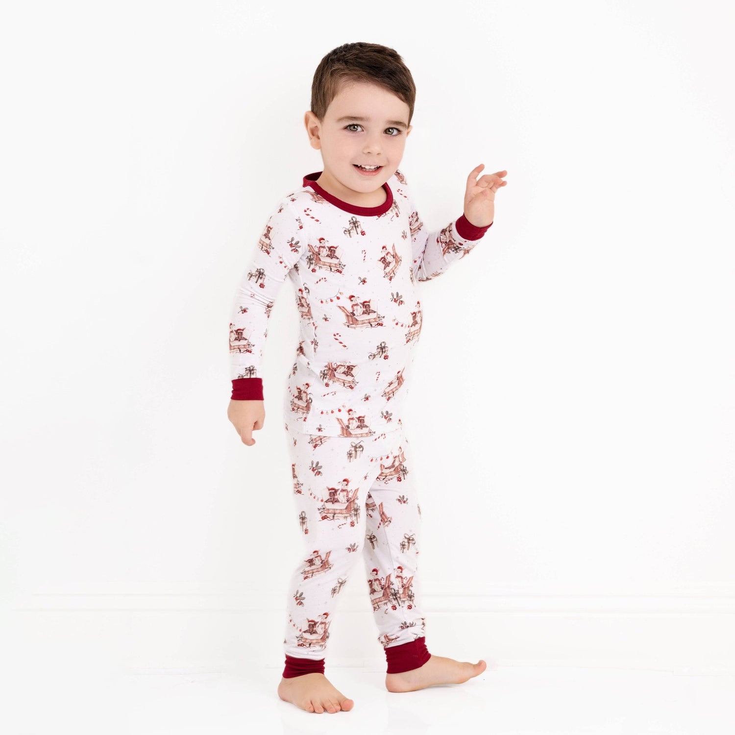 Jingle Bell Hop (Rabbit) Long Sleeve PJ's - Jammie Session
