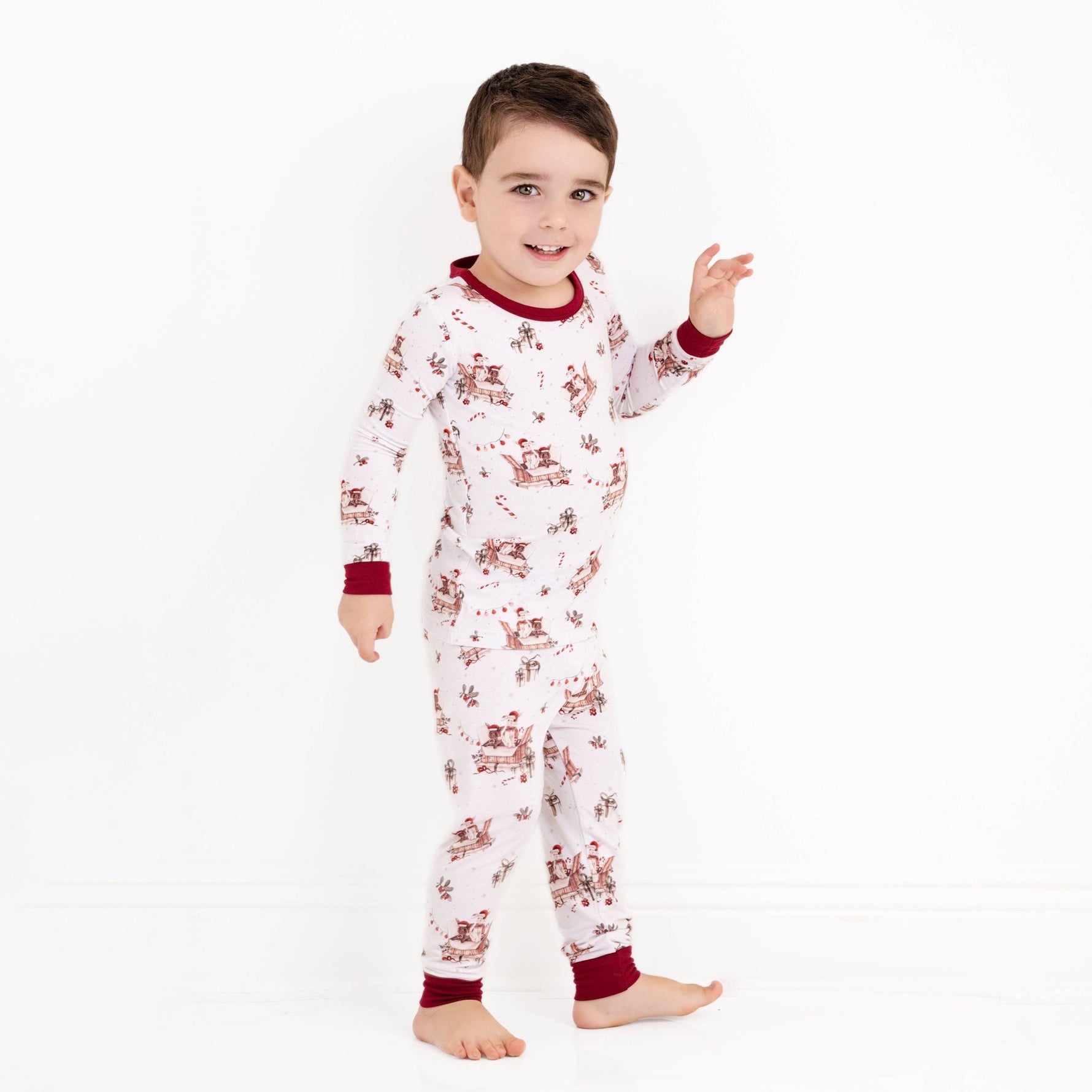 Jingle Bell Hop (Rabbit) Long Sleeve PJ's - Jammie Session