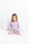 Load image into Gallery viewer, Lavender Ribbed Long Sleeve PJ's BDLJ - Jammie Session
