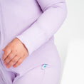 Load image into Gallery viewer, Lavender Ribbed Romper BDLJ - Jammie Session
