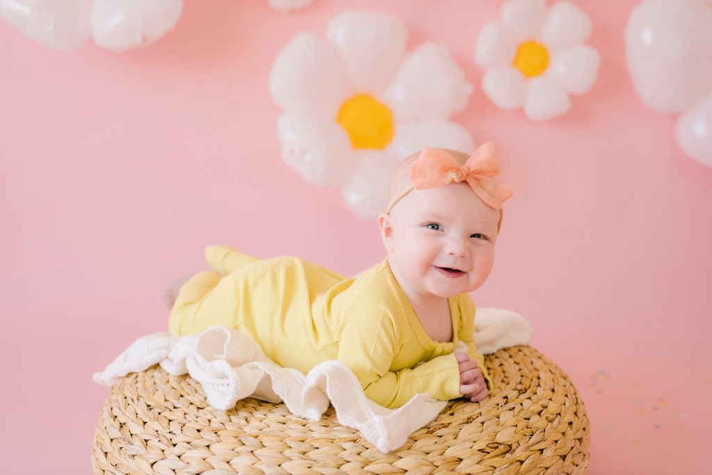 Lemon Meringue (Yellow) Ribbed Romper BDLJ - Jammie Session