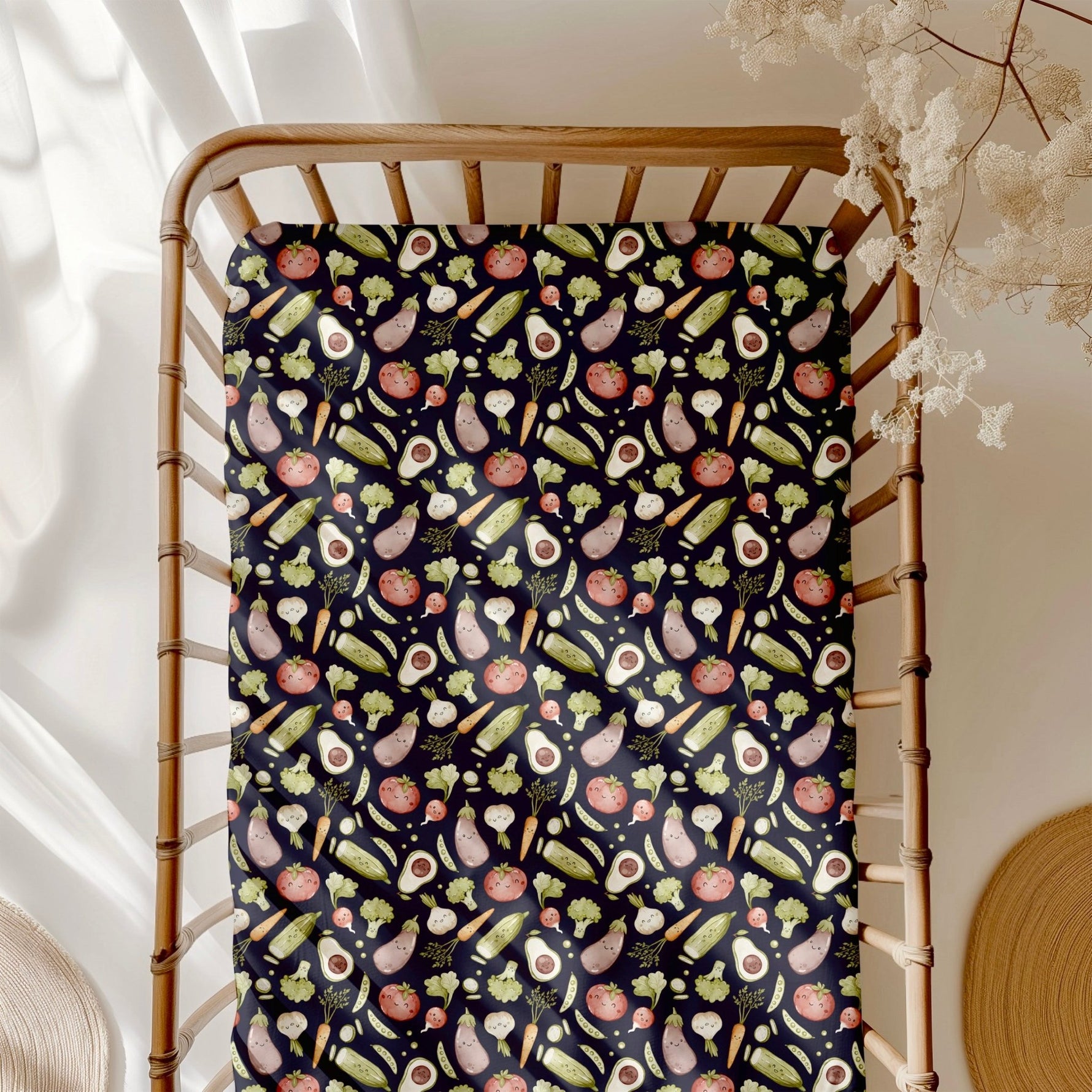 Love You Veggie Much Crib Sheet - Jammie Session