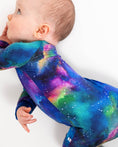 Load image into Gallery viewer, Luminara Galaxy Romper - Jammie Session
